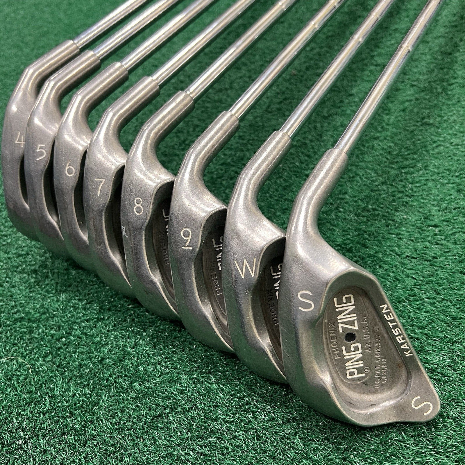 PING Zing Iron Set 3-PW+SW Black Dot MRH Matching Serial # Stiff Flex KTM Steel