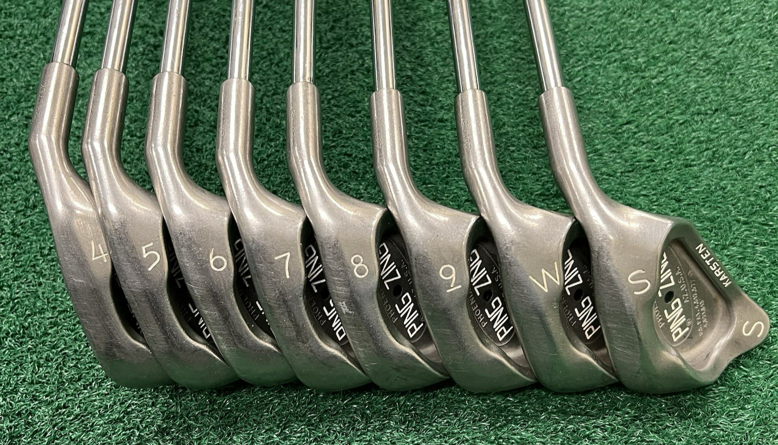 PING Zing Iron Set 3-PW+SW Black Dot MRH Matching Serial # Stiff Flex KTM Steel
